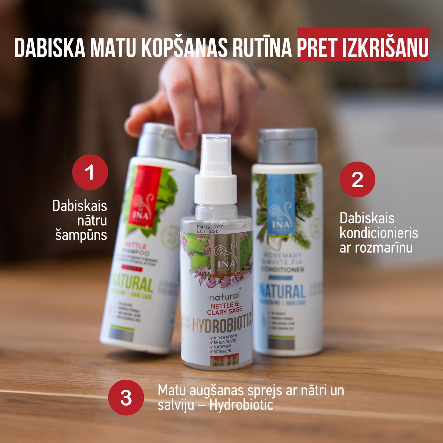 Matu Izkrišana RoutINA™ Viņai - noturīgs risinājums matu Izkrišanai
