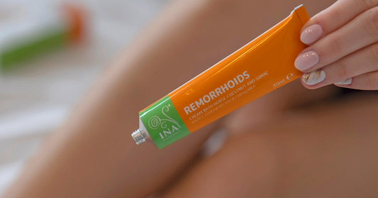 Krēms ar zirgkastaņu un smaržīgo sumaku uz kājas ar pārplīsušiem kapilāriem no InaEssentials