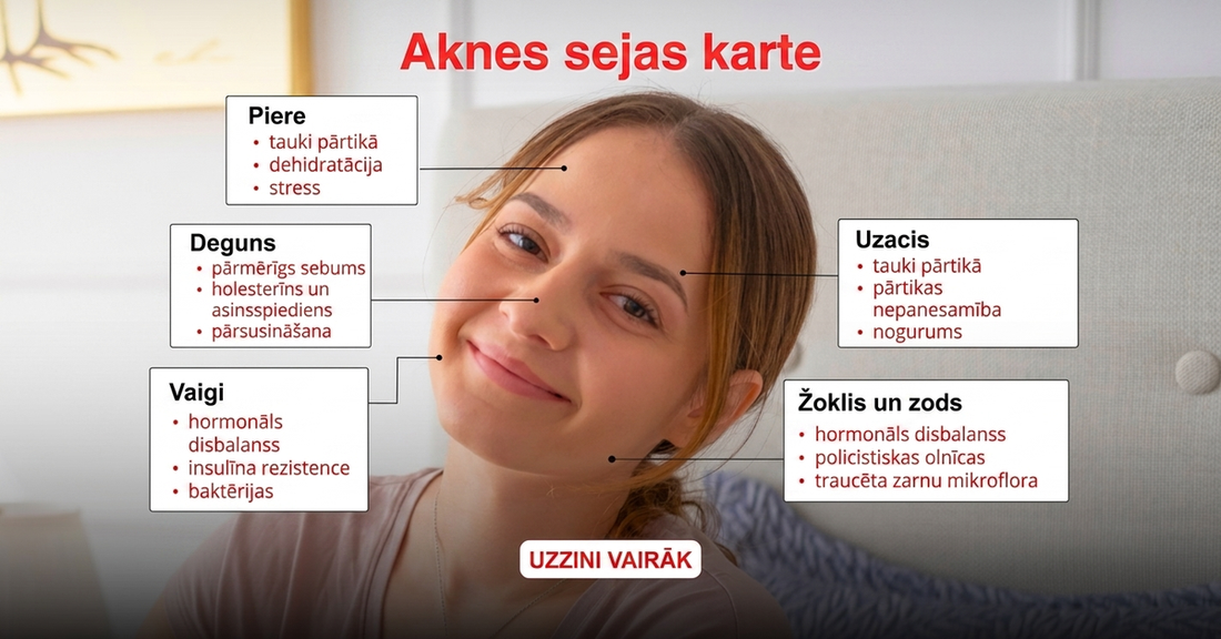 Sejas karte pie pinnēm pa zonām