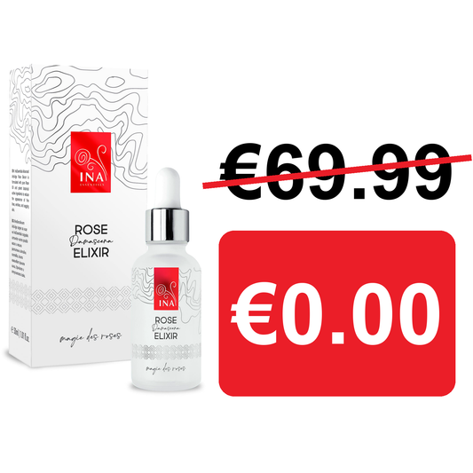 + Dāvana Intensīvs Pretnovecošanās Sejas Serums ar Organisko Rožu Eļļu – Rose Elixir