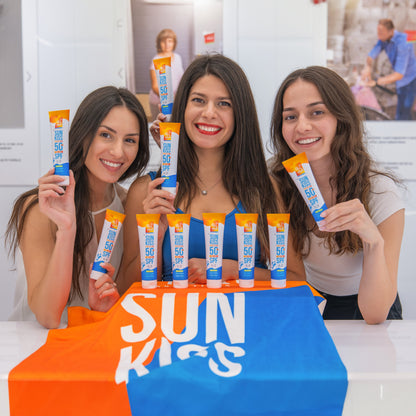 Ģimenes komplekts aizsardzībai pret sauli – 2+1 Dabīgs Sejas un Ķermeņa Saules Aizsargkrēms SPF 50+ ar Organisko Balto Egli