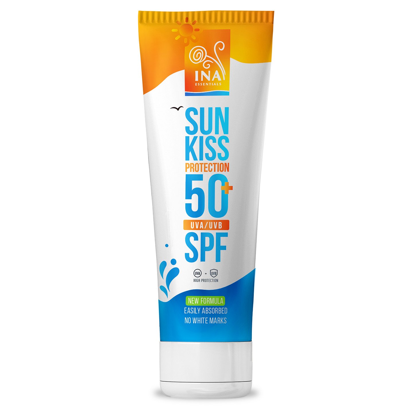 Dabīgs Sejas un Ķermeņa Saules Aizsargkrēms SPF 50+ ar Organisko Balto Egli